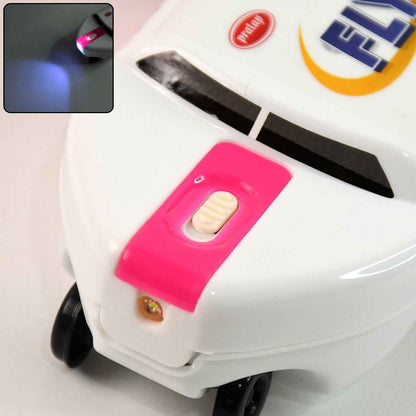 Multi-functional Airplane-shaped Compass Box With Led Light And Built-in Sharpener