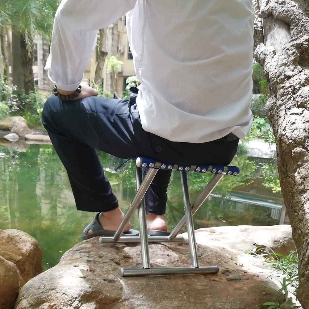 8804 Folding Beach Tool Best Folding Stool Portable Travel Train Chair Outdoor Rest Seat Fishing Beach Picnic Hiking Backpacking Stool Camping Fishing Hiking Picnic Garden (1 Pc )