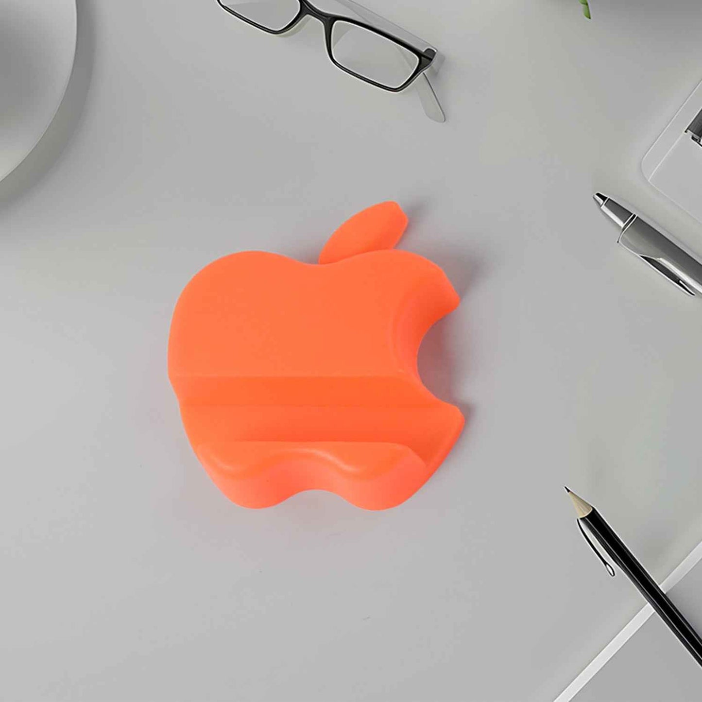 Apple-shaped Plastic Mobile Phone Holder (1 Pc  Mix Color)