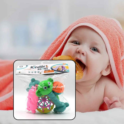 1938 At38 5pc Rattles Baby Toy And Game For Kids And Babies For Playing And Enjoying Purposes.