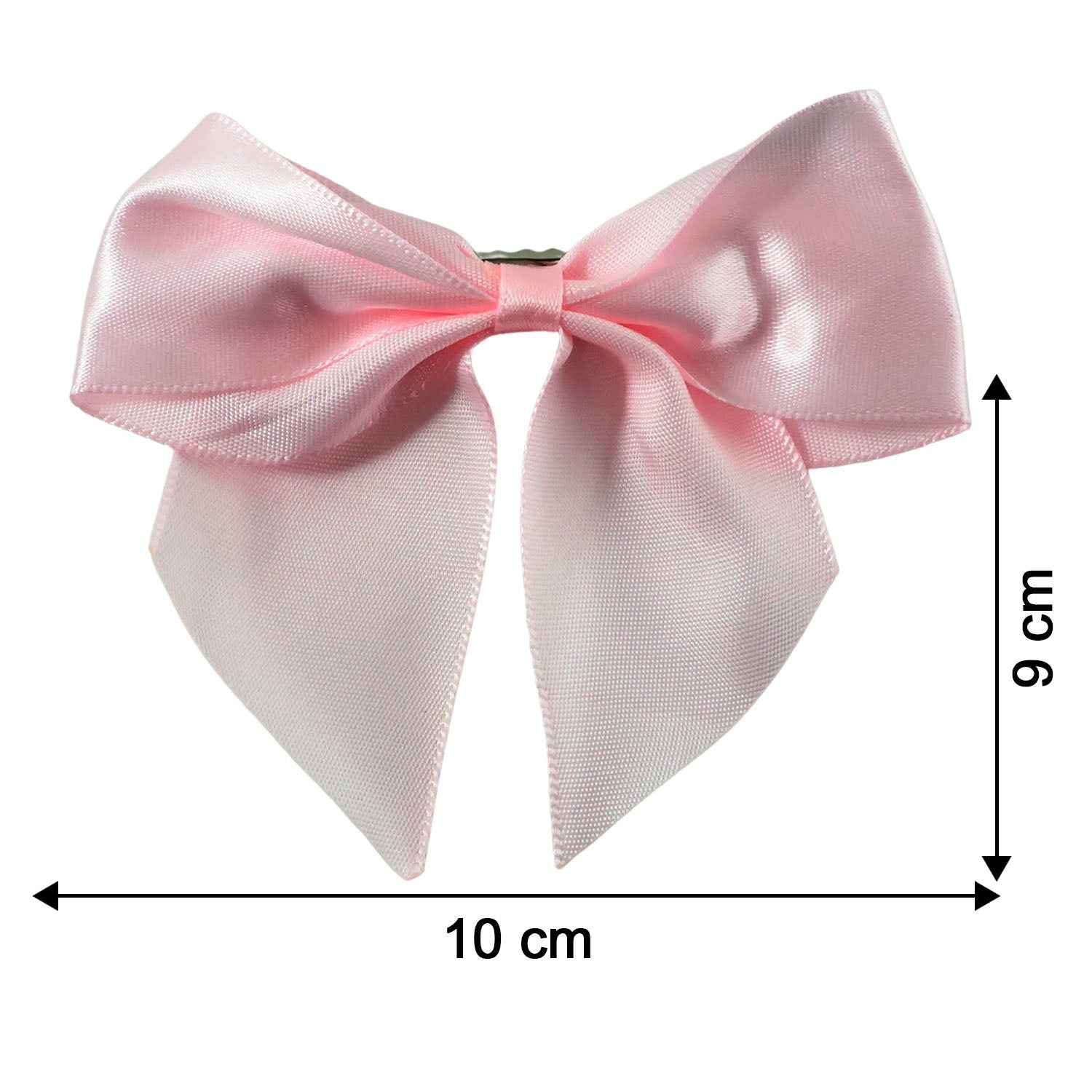 Elegant Satin Hair Bow Clip For Girls  Women (1 Pc)