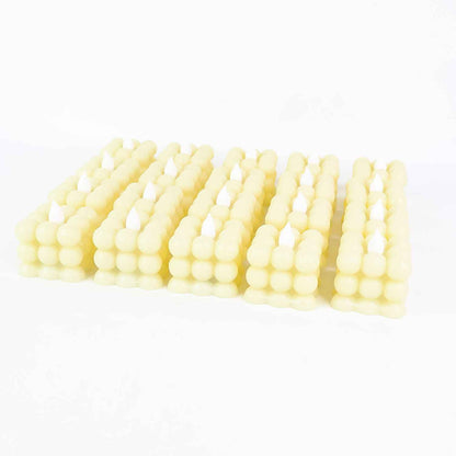 Led Flameless Cube Decorative Candles (24 Pc)