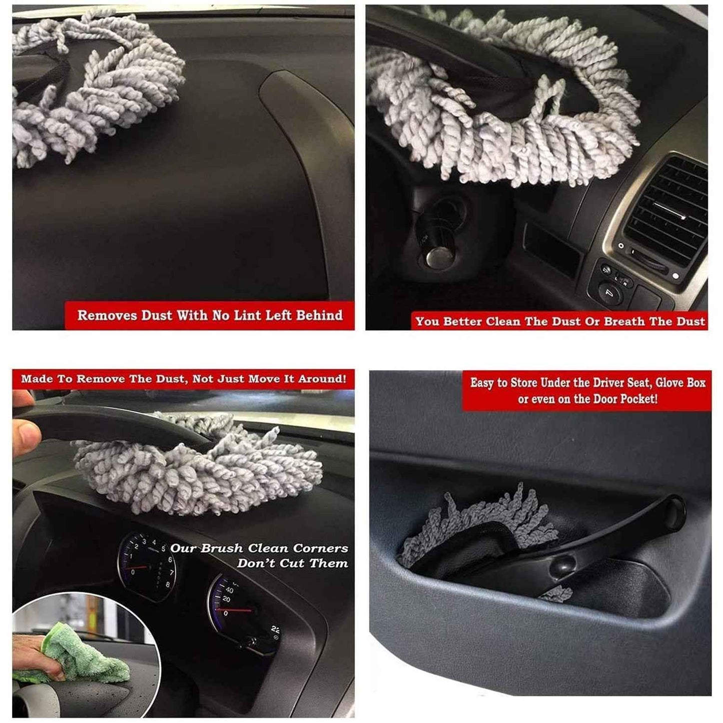 4098 Car Wash Cleaning Brush Microfiber Dusting Tool Duster Dust Mop Home Cleaning For Cleaning And Washing Of Dirty Car Glasses Windows And Exterior.