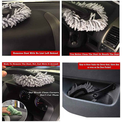4098 Car Wash Cleaning Brush Microfiber Dusting Tool Duster Dust Mop Home Cleaning For Cleaning And Washing Of Dirty Car Glasses Windows And Exterior.