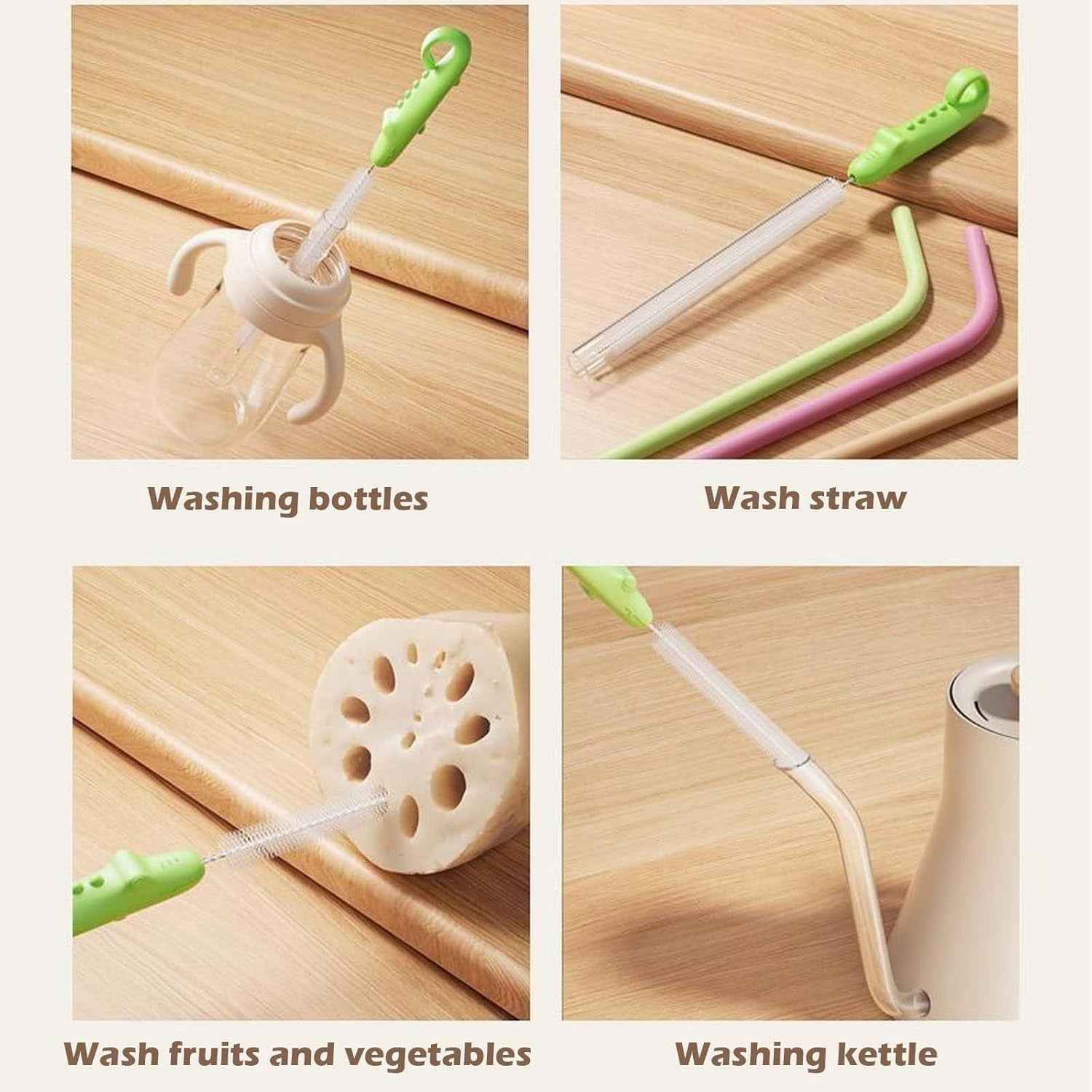 Bottle Spout Cleaning Brush With Ergonomic Handle (1 Pc 22 Cm Long) - BeSh Deals®