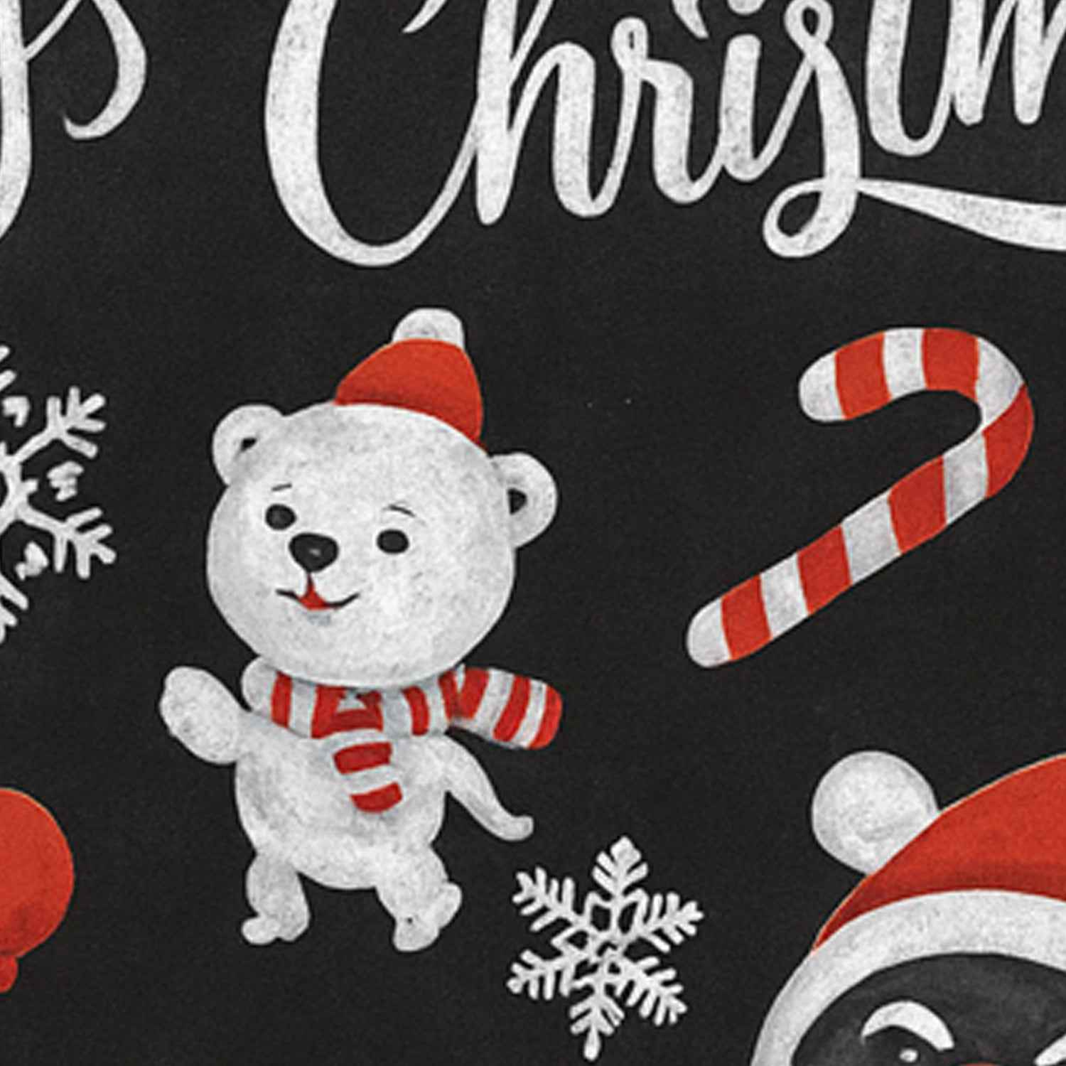 Christmas Theme Decorative Wall Sticker 90x60 Cm  (1 Pc)