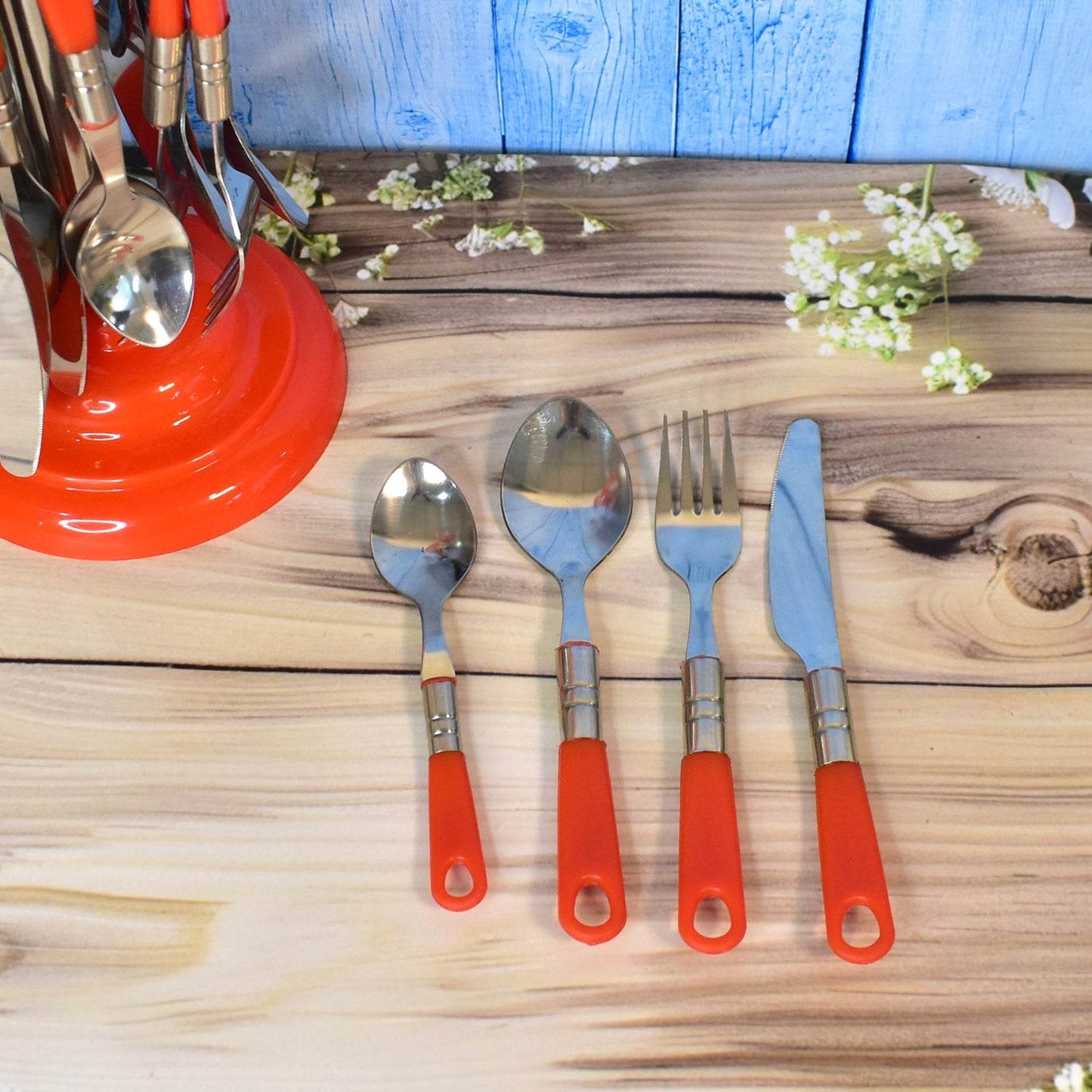 Luxury Cutlery Set For Dining Table Stainless Steel 26-piece Set With Stand (1 Set - Best Deals at BeSh Deals®