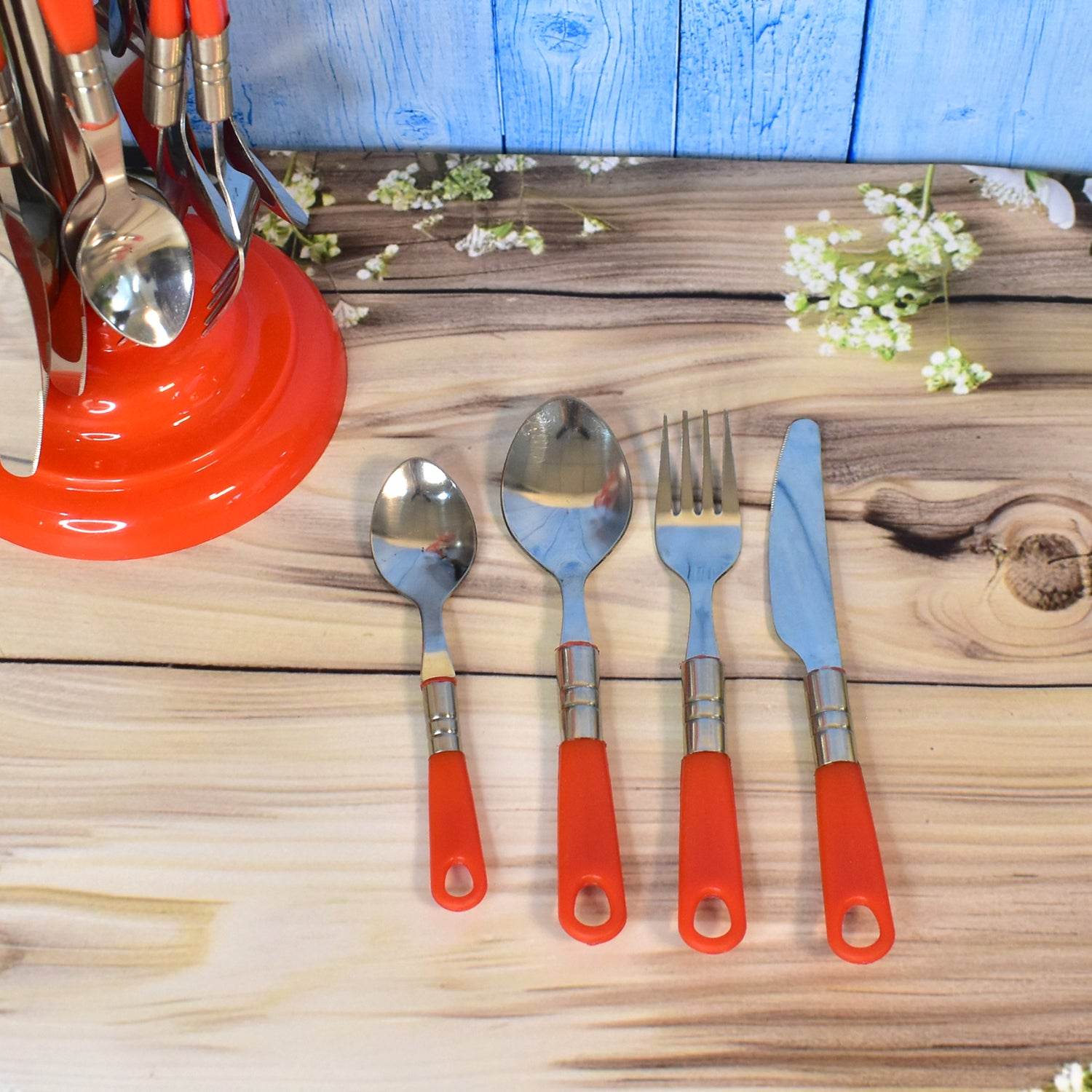 Luxury Cutlery Set For Dining Table Stainless Steel 26-piece Set With Stand (1 Set - Best Deals at BeSh Deals®