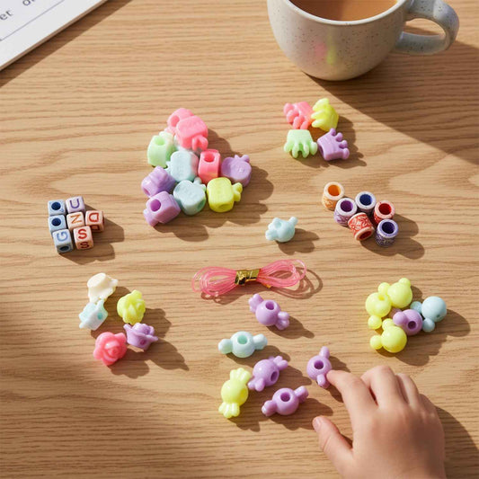 Diy Kids Beading  Jewelry Making Craft Kit (1 Set)