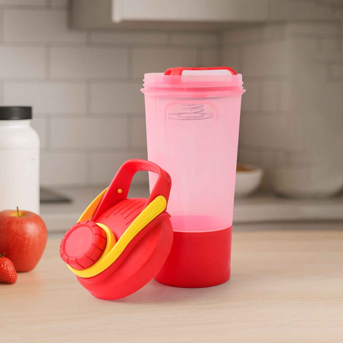 Supermom Premium Booster Gym Shaker Bottle With Mixing Ball (550Ml 1 Pc) - BeSh Deals®