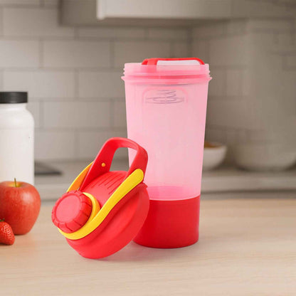 Supermom Premium Booster Gym Shaker Bottle With Mixing Ball (550Ml 1 Pc) - BeSh Deals®
