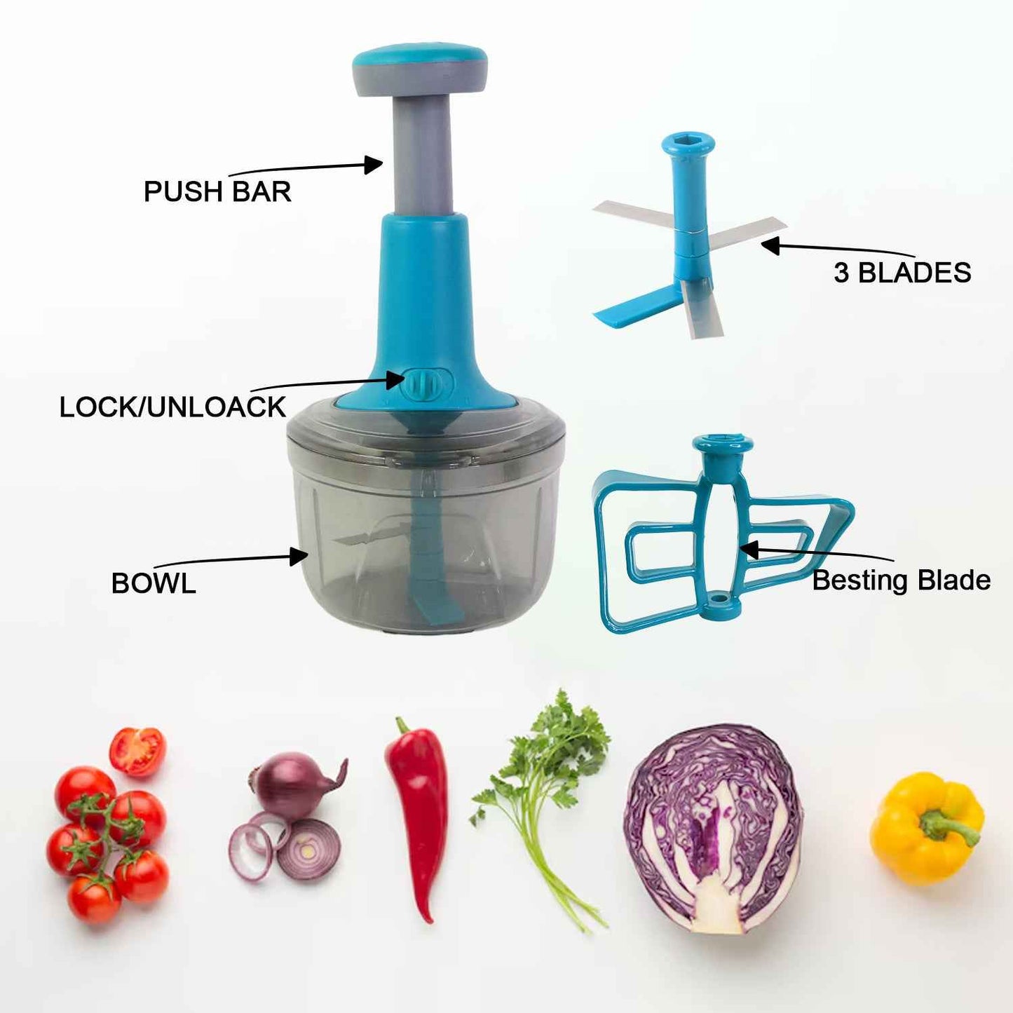 Supermom Premium Tringo Push Chopper (1 Pc) - BeSh Deals®