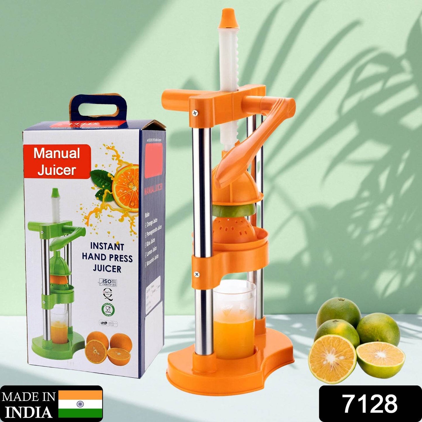 7128 Hand Pressure Juicer Manual Cold Press Juice Machine Instant Make Juice Squeezer Fruits Juicer Juice Maker Orange Juice Extractor For Fruits  Vegetables Orange - Best Deals at BeSh Deals®