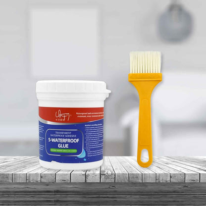 7935 Transparent Waterproof Glue 250g With Brush Leakage Protection Outdoor Bathroom Wall Tile Window Roof Anti-leakage Agent Sealant Glue Roof Sealant Waterproof Gel
