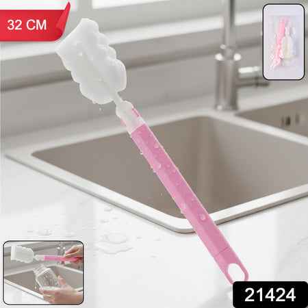 Long Handle Silicone Bottle Cleaning Brush 32 Cm (1 Pc)