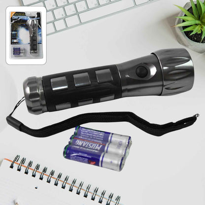 Aluminium Ledxenon Rubber Grip Handtourch (31.5v Aaa Batteries  Not Included)