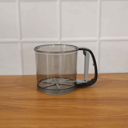 Plastic Flour Sieve Cup With Handle And Fine Mesh Filter For Kitchen Baking