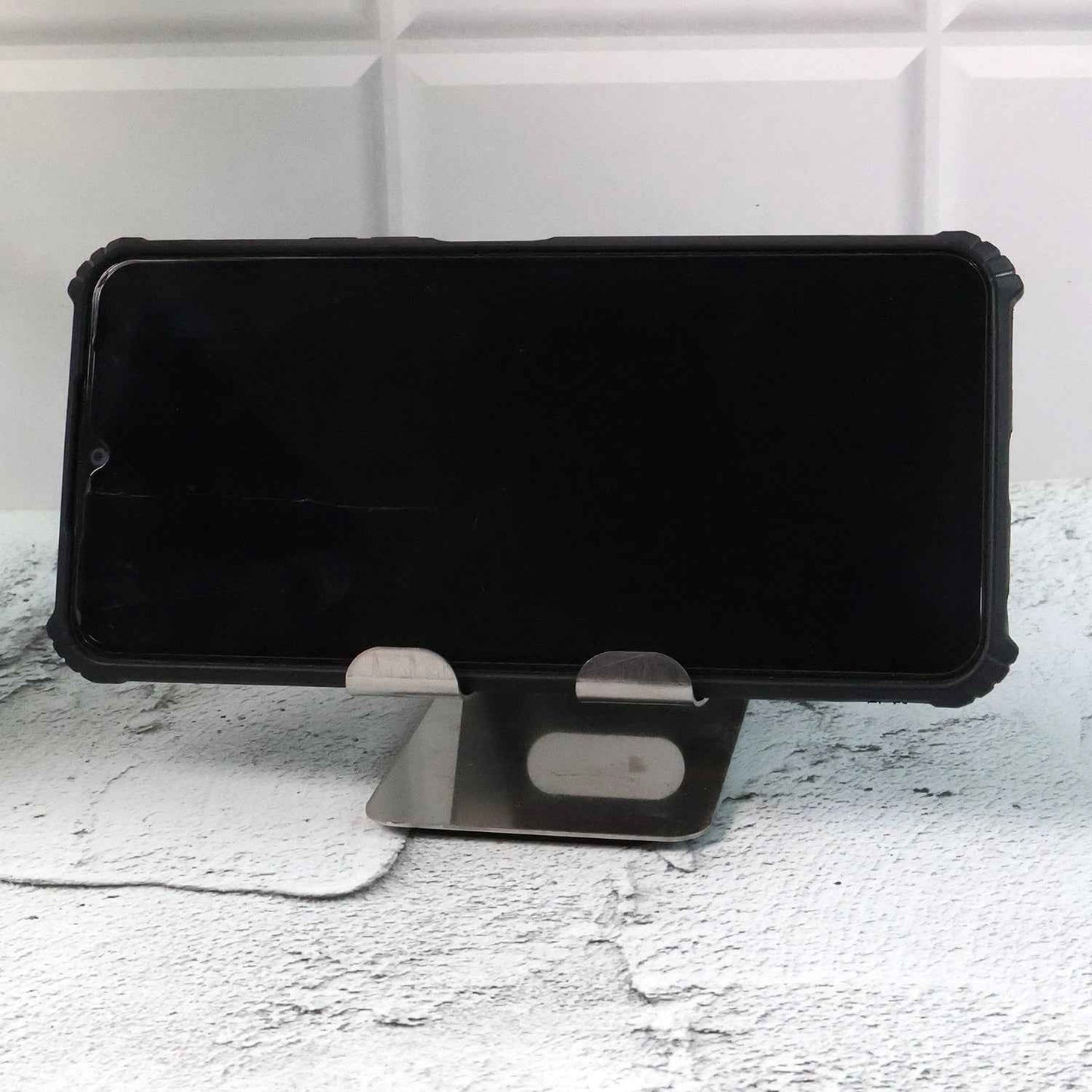 Stainless Steel Universal Mobile  Tablet Stand Holder - (1 Pc)