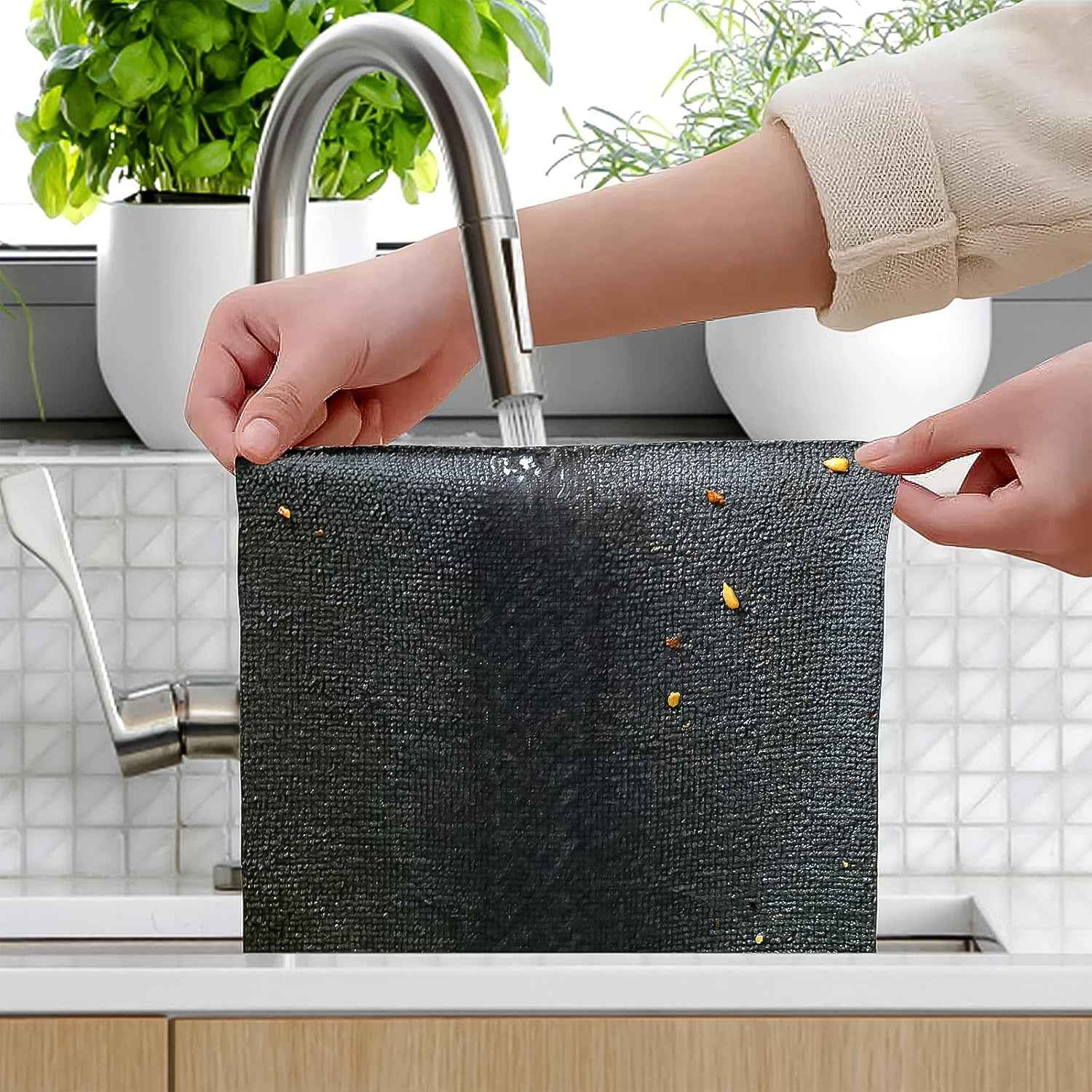 Thickened Magic Wipe Home Kitchen Car Multi-functional Cleaning Rag (20 Pc)