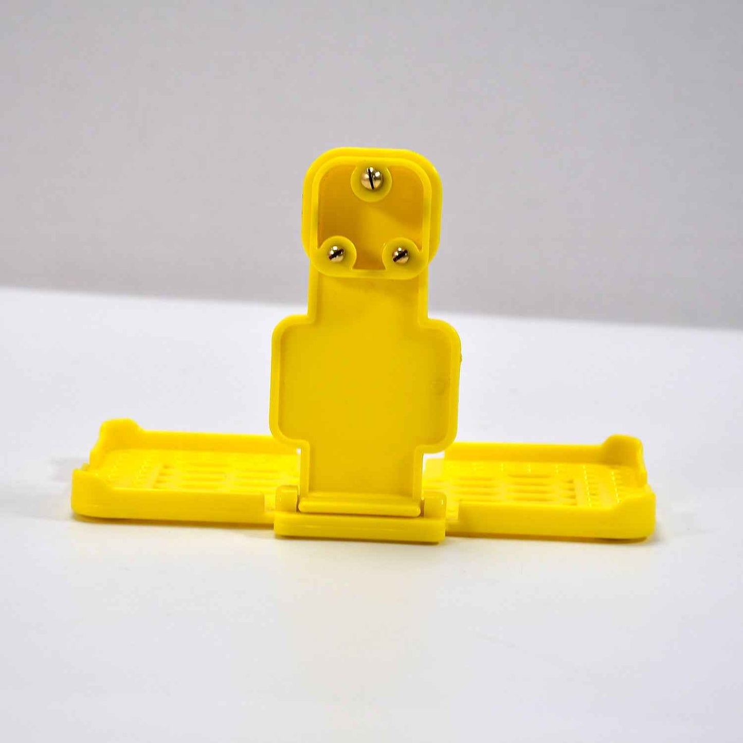 6498 Multi-purpose Wall Holder Stand For Charging Mobile Just Fit In Socket And Hang (Yellow)