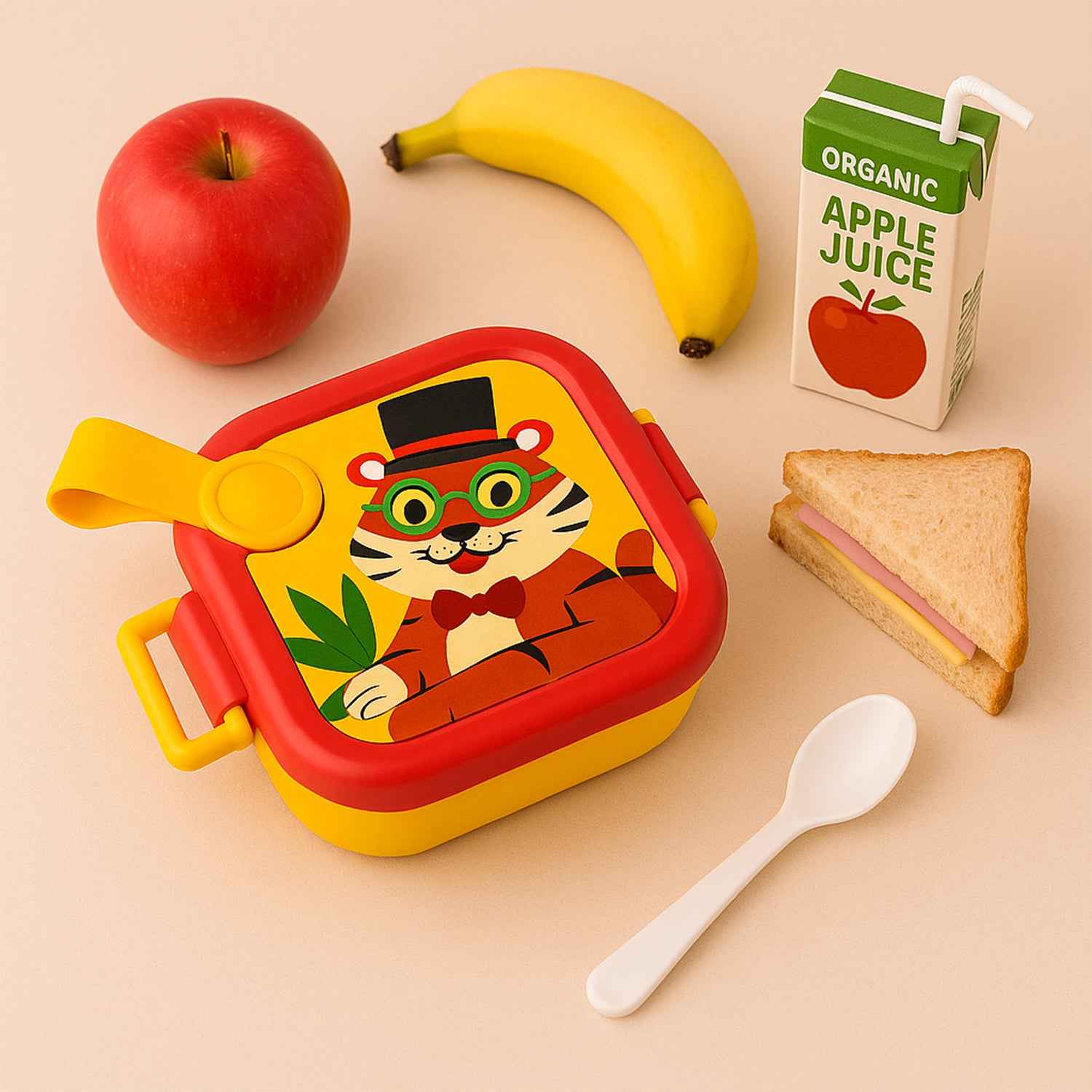 Ganesh Tangy Kids Stainless Steel Lunch Box - BeSh Deals®