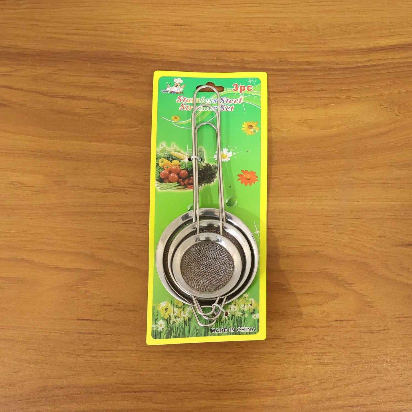 Stainless Steel Tea Strainer 3 Piece Set