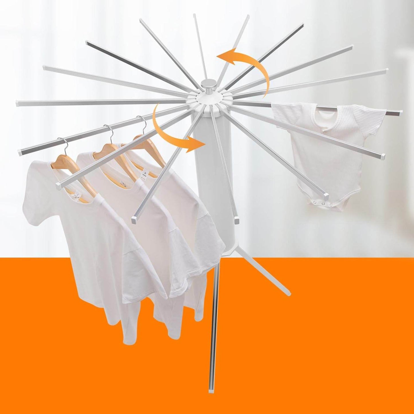 Foldable Rotary Clothes Drying Rack Stand (1 Pc) - Best Deals at BeSh Deals®
