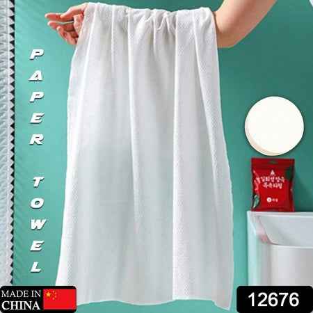 12676 Compressed Towels Portable Disposable Compressed Cotton Coin Tissue Towel For Travel Camping Hiking Sport Beauty Salon Home Hand Wipes (28x40 Inch)
