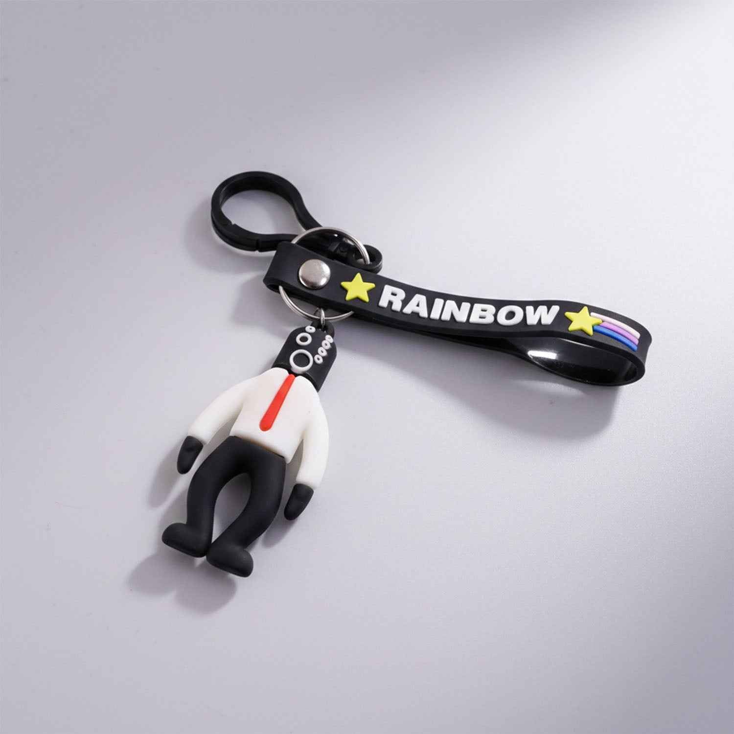 Stylish Cartoon Man Figure Keychain (1 Pc)