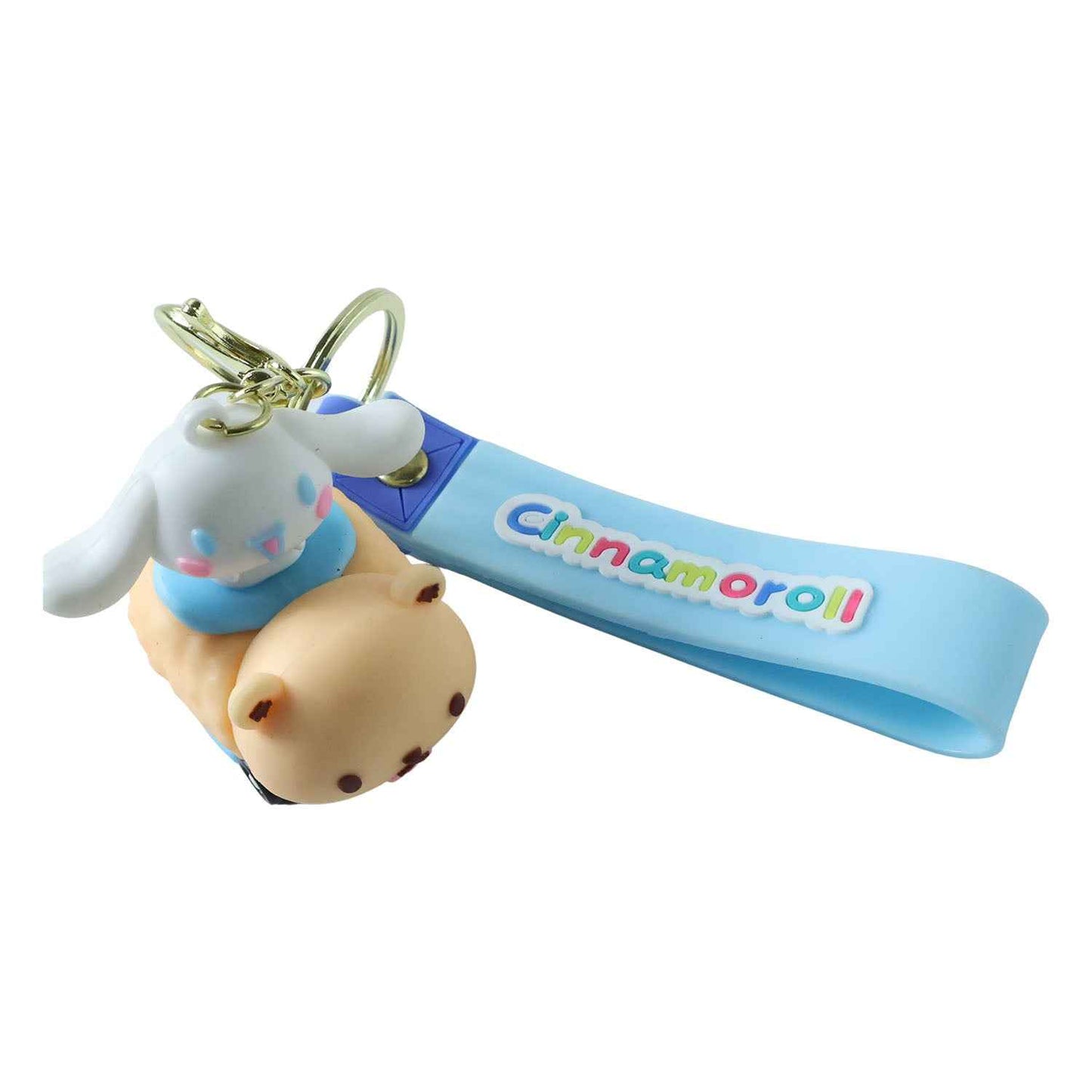 Cute Cartoon Dog Character Silicone Keychain (1 Pc)