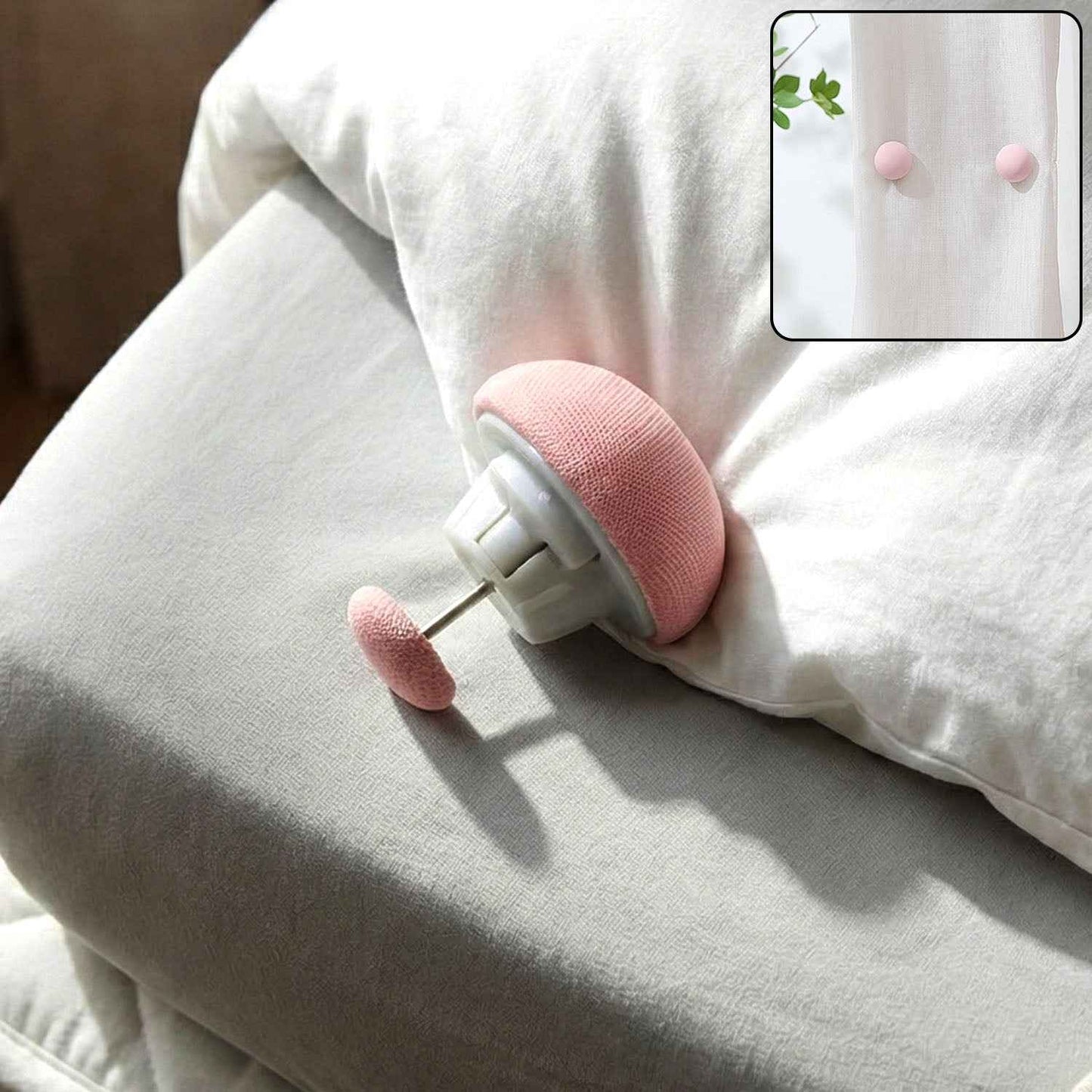 Soft Duvet Button Clip For Bedding  Curtains (1 Pc)