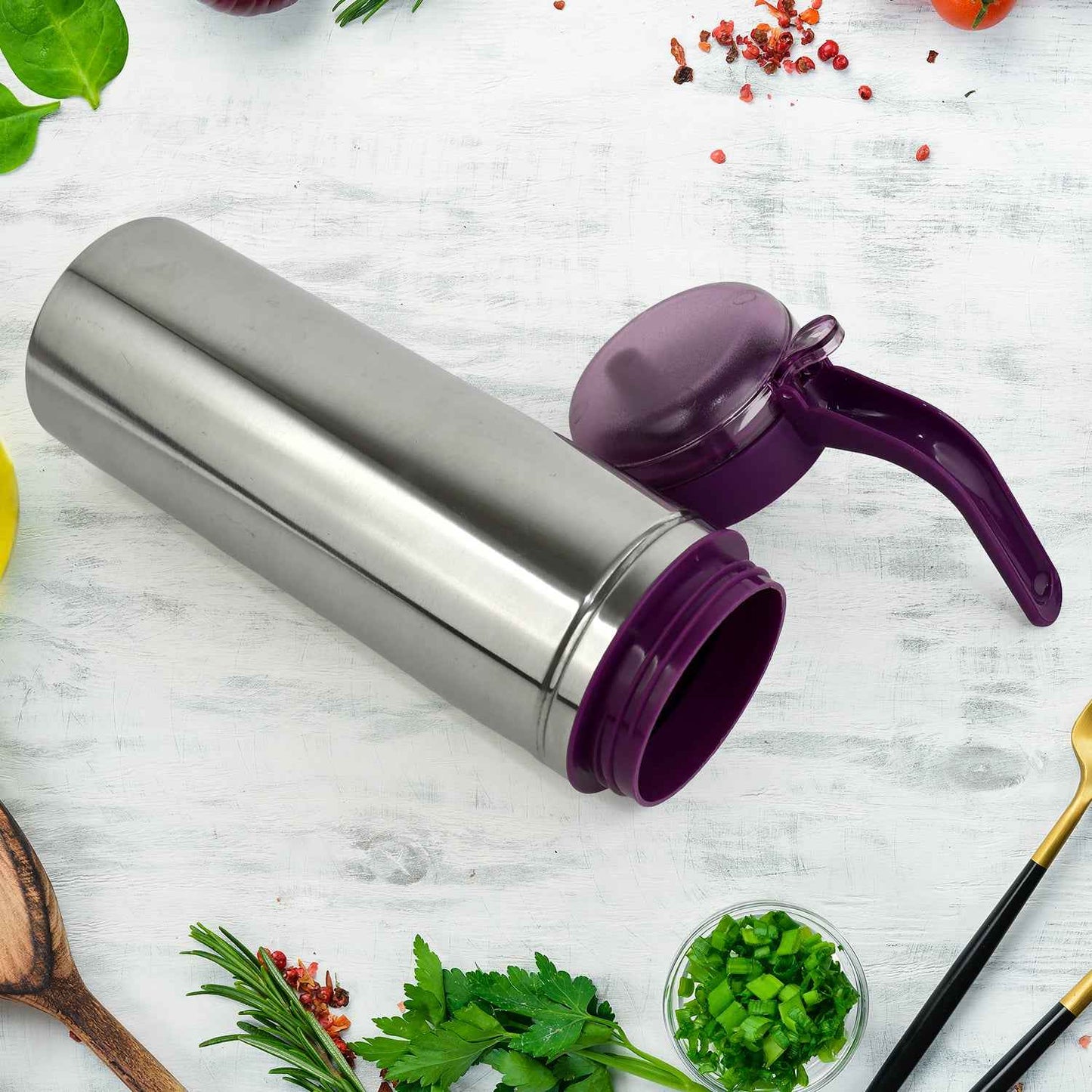Apex 1000ml Approx. Stainless Steel Oil Pourer (1 Pc)