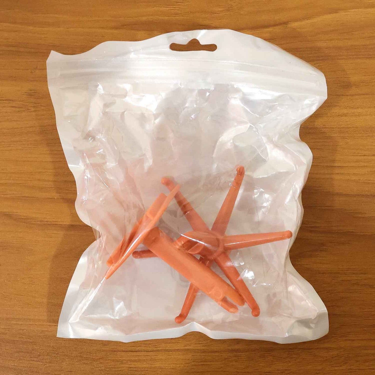 Orange 360 Rotating Wall Mounted Kitchen Utensils Hook Stand (1 Pc)