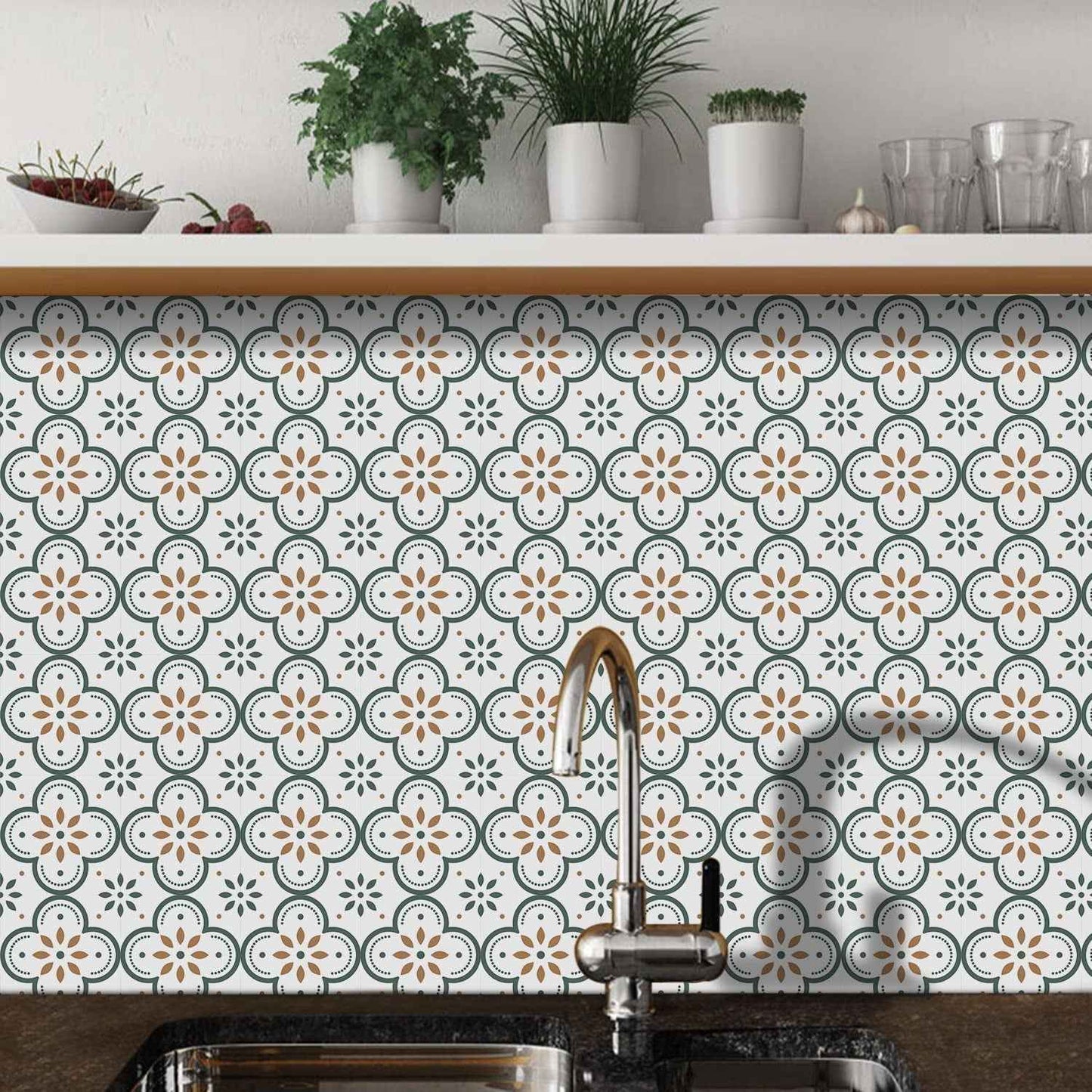 Peel And Stick Floor Tiles Kitchen  Bathroom Backsplash Sticker Detachable Waterproof Diy Tile Stickers For Wall Decoration Tiles Home Decoration (8x8 Inch  10 Pcs Set)