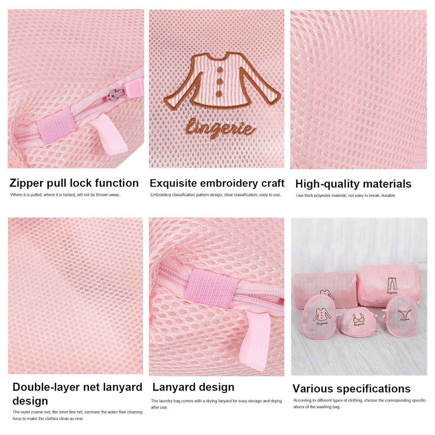 Premium Lingeriebra Laundry Wash Bag - (1 Pc)