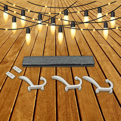 7571 Cloth Hanger Wall Door Hooks Rail For Hanging Clothes For Hanging Hook Rack Rail Extra Long Coat Hanger Wall Mount For Clothes Jacket Hats 6 Hook