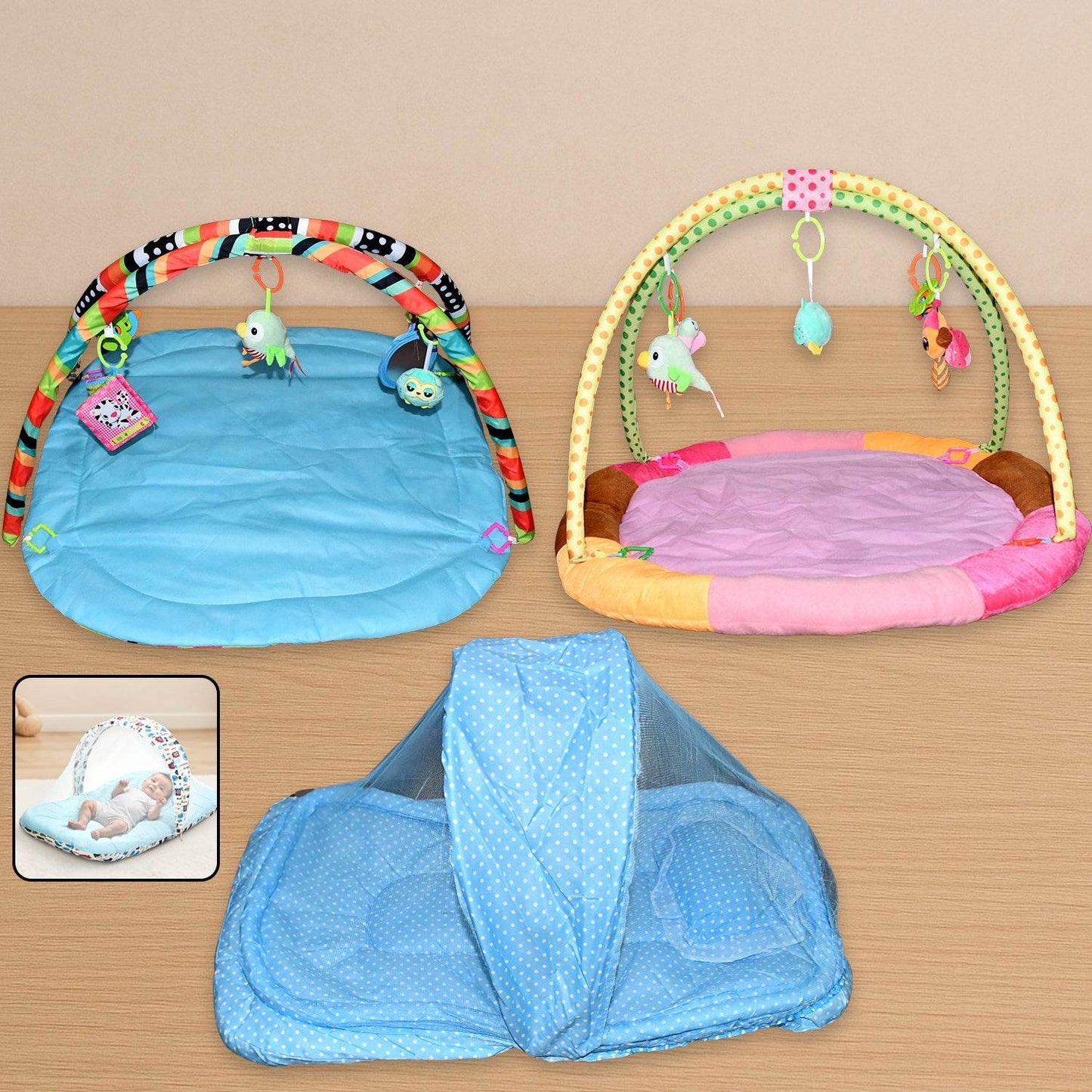 Multipurpose Baby Play Gym And Sleeping Mat (Mix Design  1 Pc) - Best Deals at BeSh Deals®