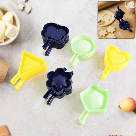 1 Pc Assorted Shape Plastic Snack Mould (Mix Design  1 Pc)