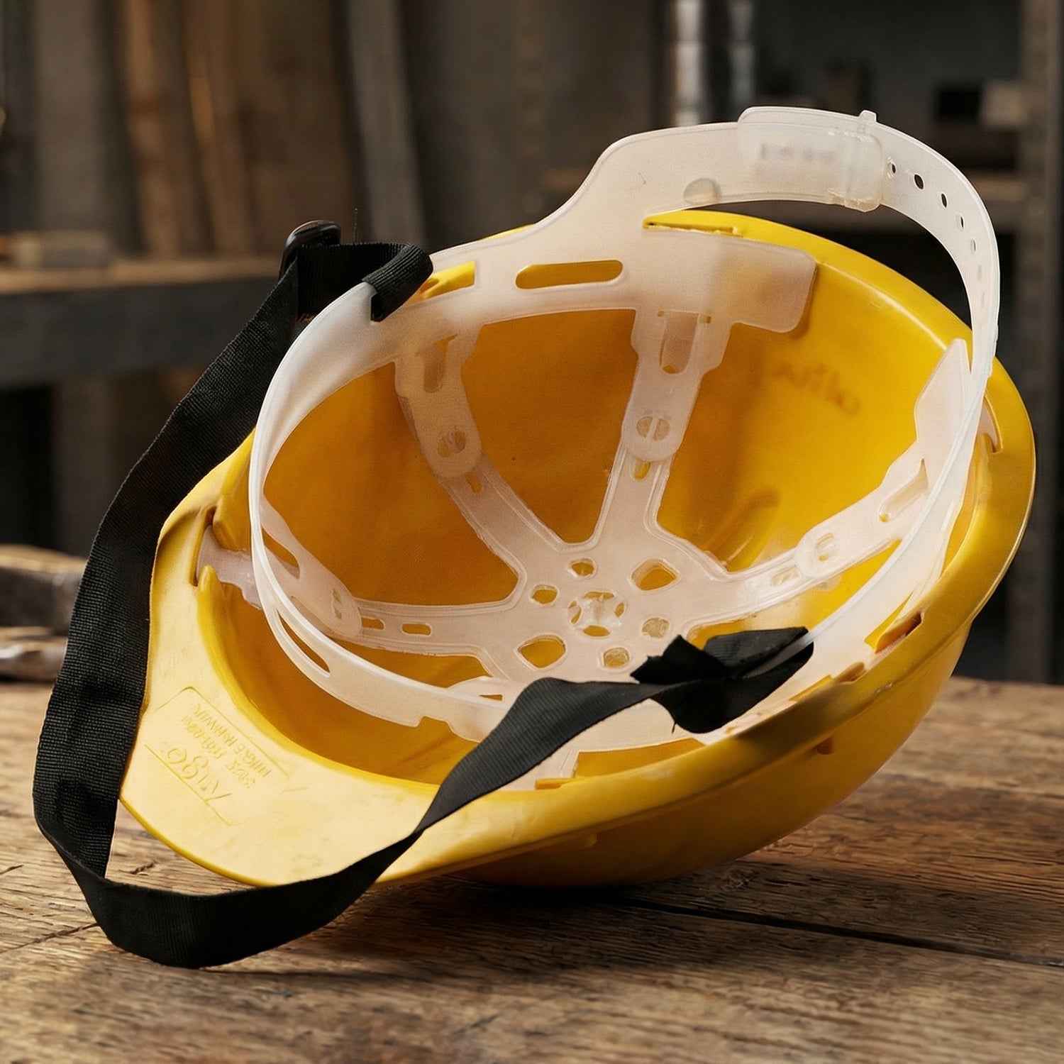 B-grade Yellow Safety Helmet  Industrial Protective Hard Hat (1 Pc)