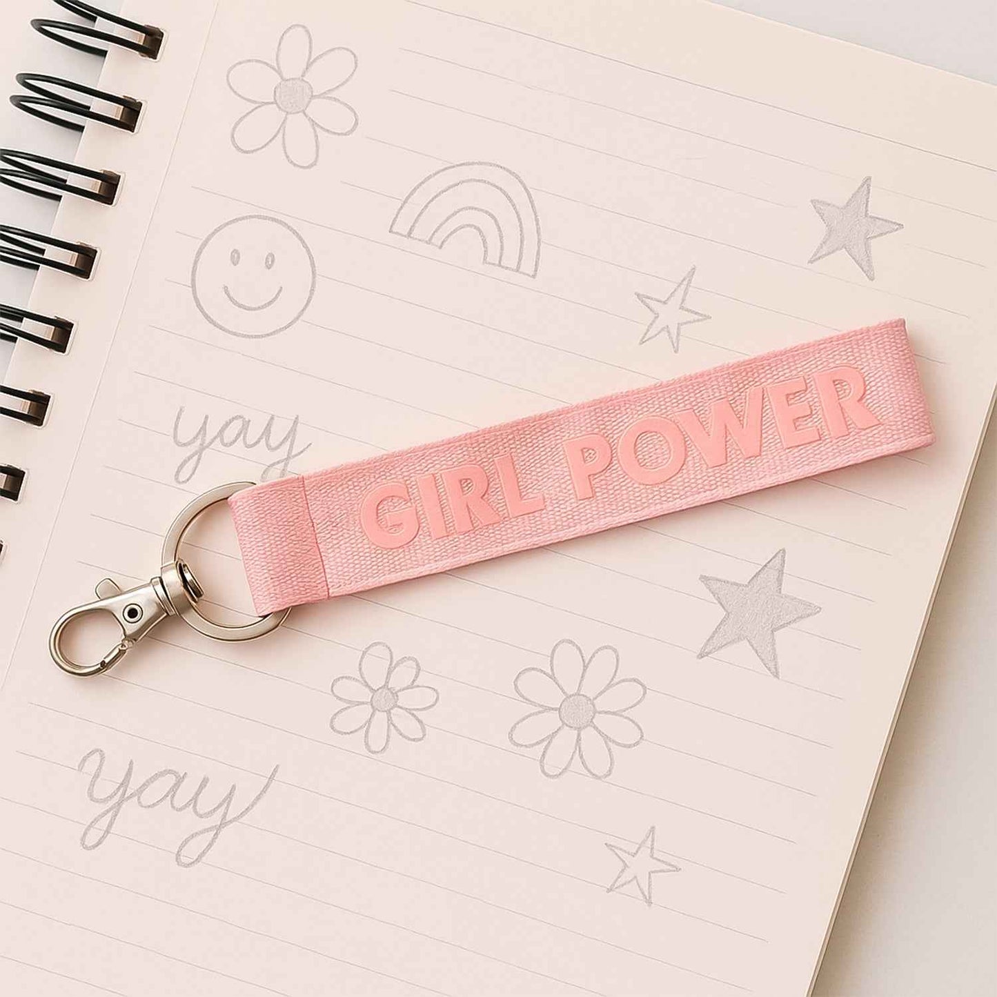 Fabric Ribbon Keychain (1 Pc Mix Color)