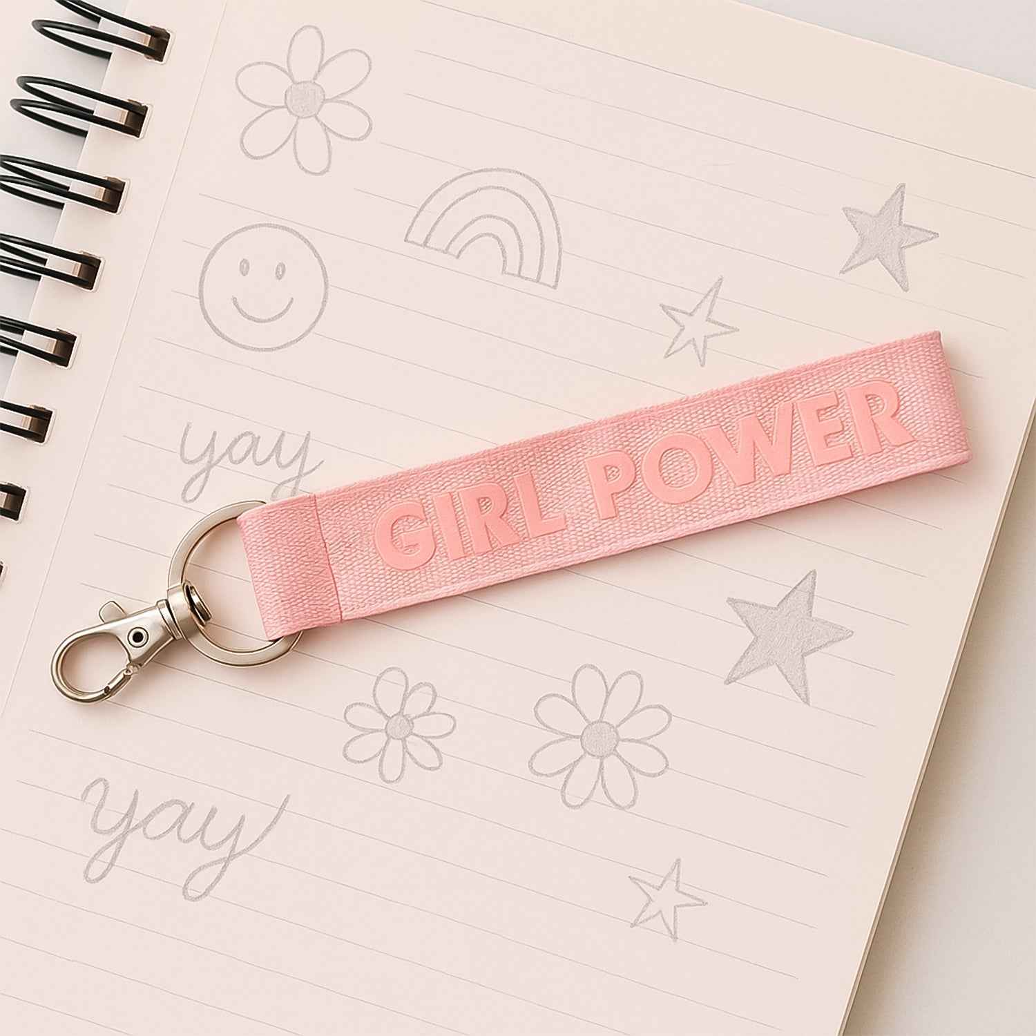 Fabric Ribbon Keychain (1 Pc Mix Color)