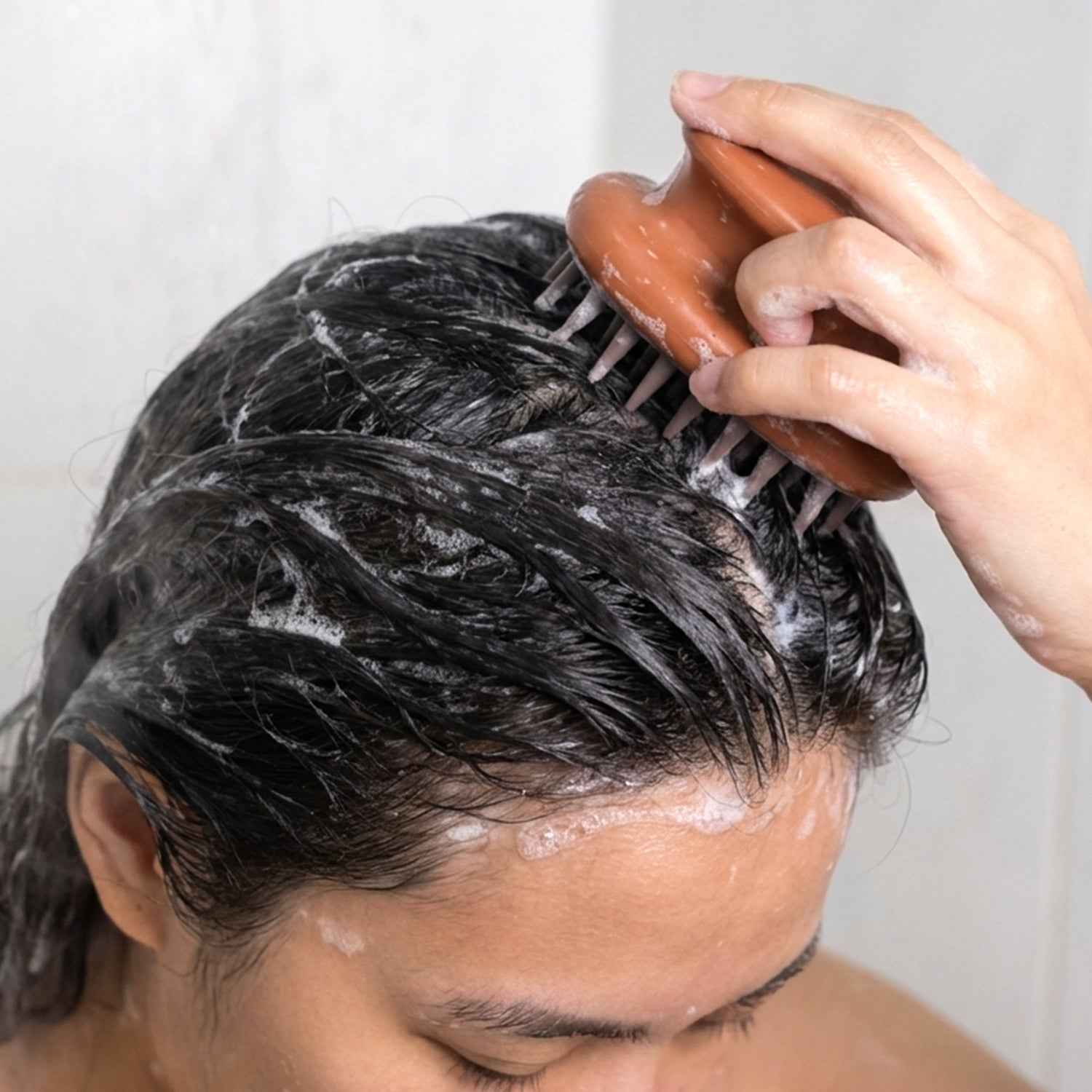 Manual Scalp Massage Shampoo Brush (1 Pc)