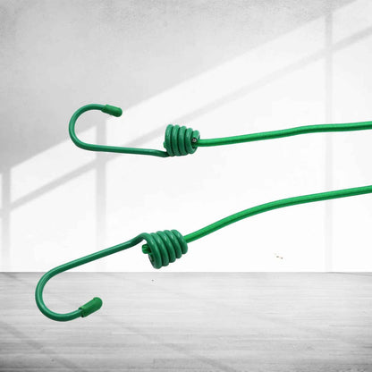 9373 Elastic Cloth Drying Rope With 12 Metal Clip Portable Clothes Line For Home  Travel