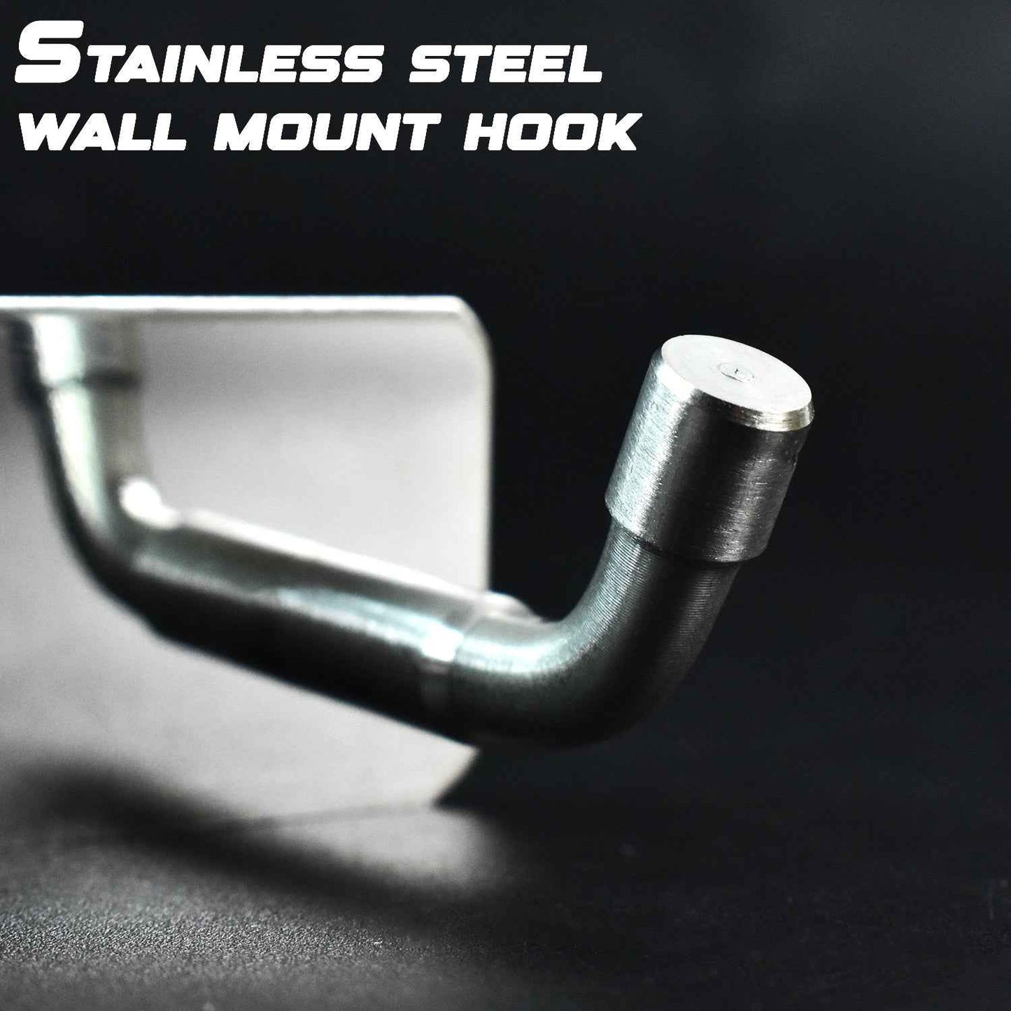 Stainless Steel Wall Mounted Coat 3 Hook Rack (14x3  1 Pc)