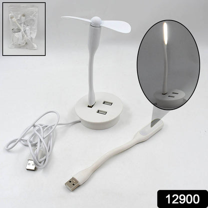 Portable Mini Usb Fan Usb Ligh  Usb 3 Hub  Port Combo - Best Deals at BeSh Deals®