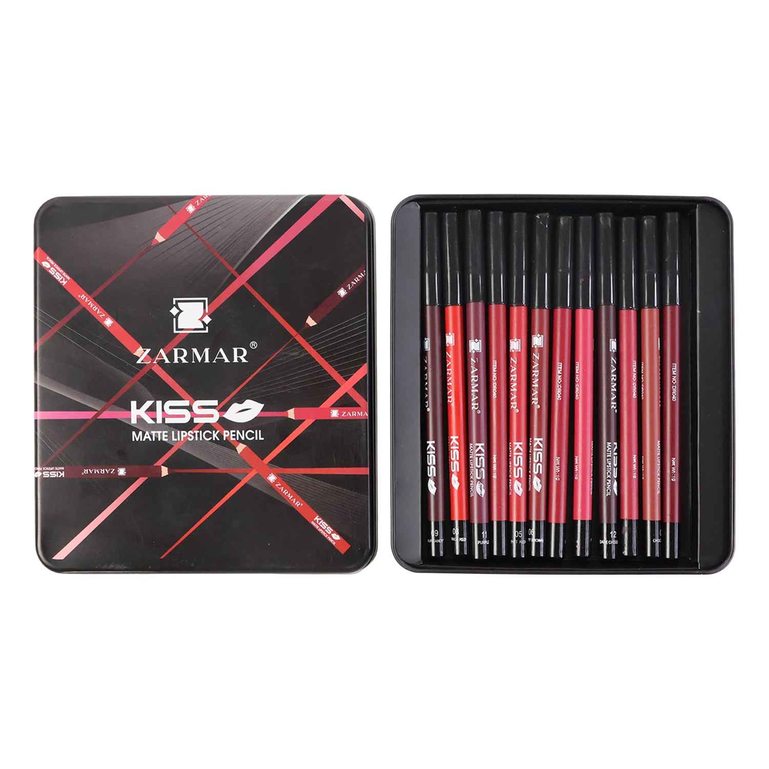 Matte Lipstick Pencil (Set Of 12 Pc) - BeSh Deals®