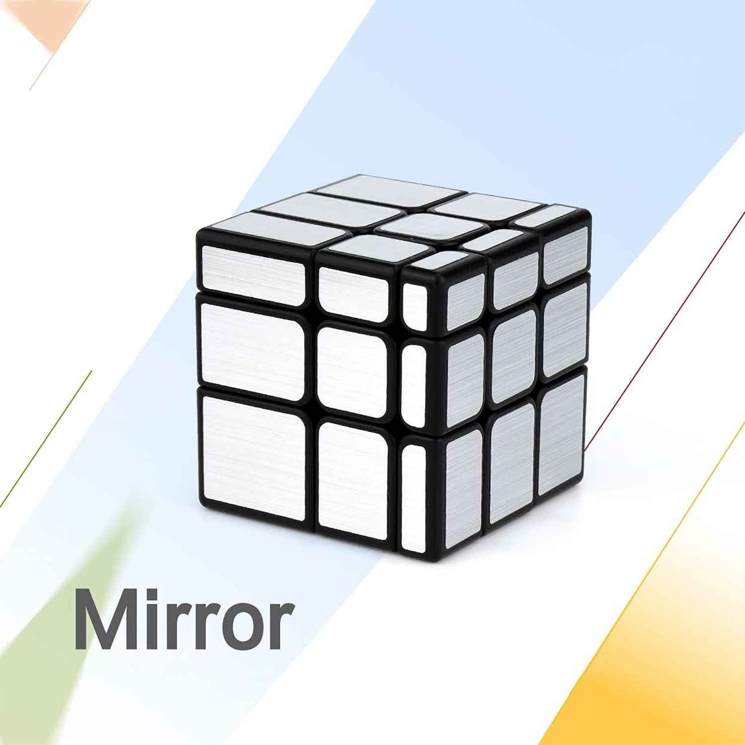 Mirror Cube  3x3 Puzzle Cube With Reflective Silver Surfaces