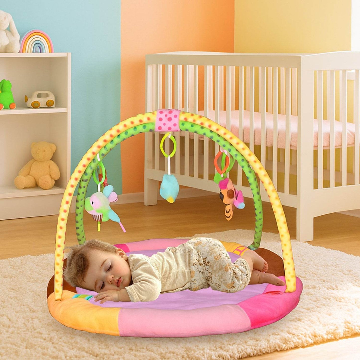 Multipurpose Baby Play Gym And Sleeping Mat (Mix Design  1 Pc) - Best Deals at BeSh Deals®