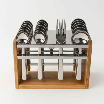 Apex Premium Stainless Steel Cutlery Set (24 Pc)