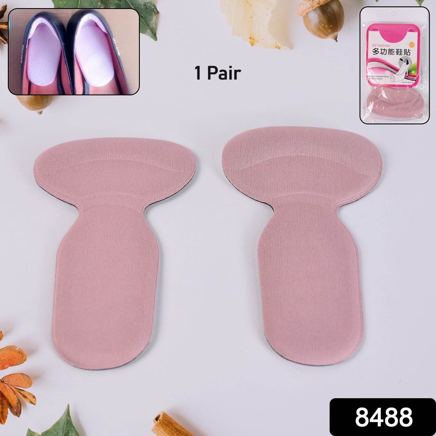 2 In 1 T Shaped Silicone Self Adhesive Shoe Heel Pads Insoles (1 Pair) - Best Deals at BeSh Deals®